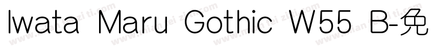 Iwata Maru Gothic W55 B字体转换
